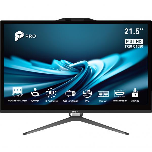 Msi Pc All-in-one Touch - 21.5″ / I3-14100 / 8gb / 512gb / Win 11 Home