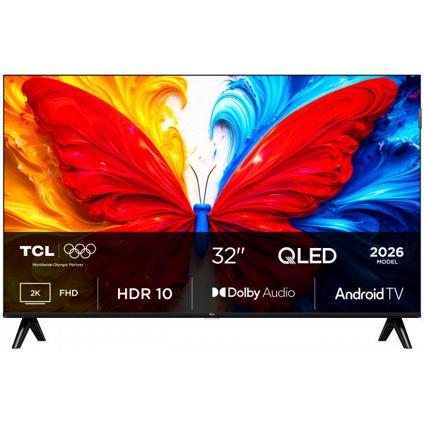 Tcl TVC QLED 32 FHD 4K DOLBY 2.0 16W ANDROID CON HOTEL TV5901292530389