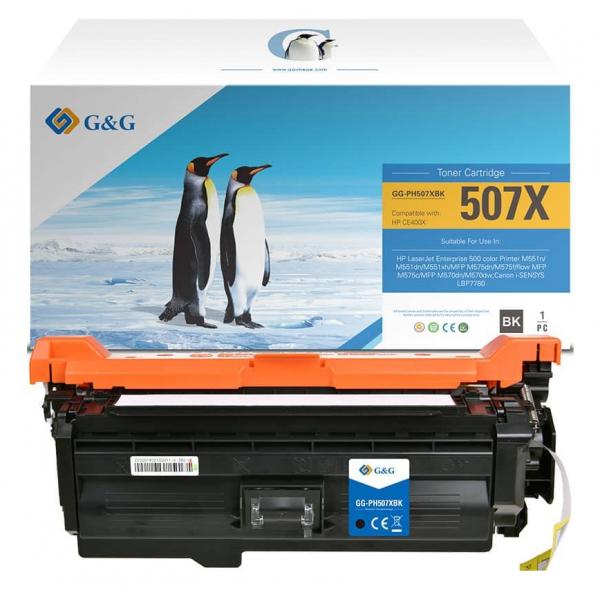 Toner G&g Hp Ce400x K 11000 Pag Rigenerato