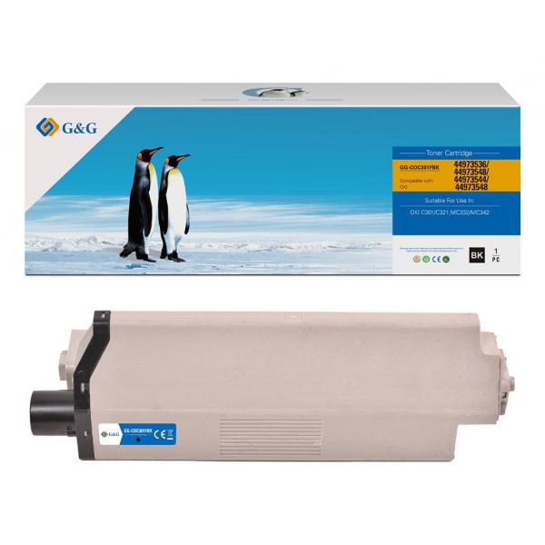 Toner G&g Oki 44973536 K 44973548/44973544/44973548 2200 Pag
