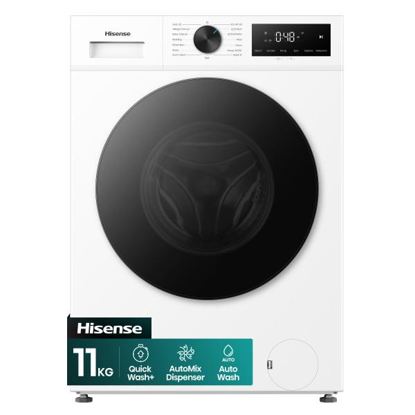 Hisense LAVATRICE CF 11KG 1400G A-20% INVERTER VAPORE PURE JET TOUCH OBLO NERO6901101837547