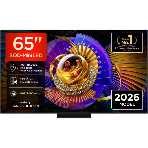 Tcl 65C7L TVC LED 65 MINILED SQD GOOGLE TV 144 Hz HDR 3000 NIT AUDIO B&O 60 W BASE CENTRAL 5901292529949