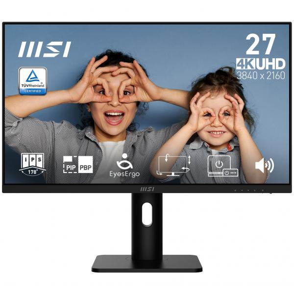Msi Pro Mp273up E6 Monitor - 27″ 4k Pivot Speaker