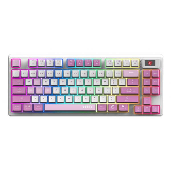 MSI GK600 WHITE DEEP PURPLE LIGHT PURPLE FORGE KEYBOARD ,ITA - immagine prodotto