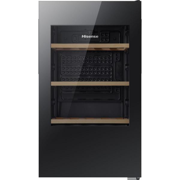 Hisense Cantinetta Vino 93lt 30 bottiglie 4 ripiani classe G Dimensioni con maniglia esterna (LxPxA): 475x448x840 mm 6921727067913