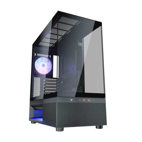 Cougar Nero Case Pc Cfv220 Rgb Midi Tower Vetro Atx - Immagine 2
