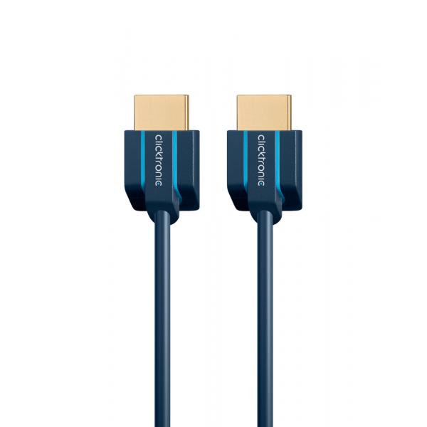 Clicktronic Blu Hdmi (Typ A) — Hdmi (Typ A) (1 M), Cavo Video, - Immagine 3