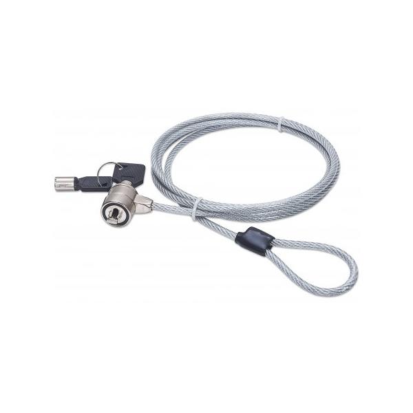 Manhattan Argento Mobile Security Lock, Sicurezza Notebook, - Immagine 2