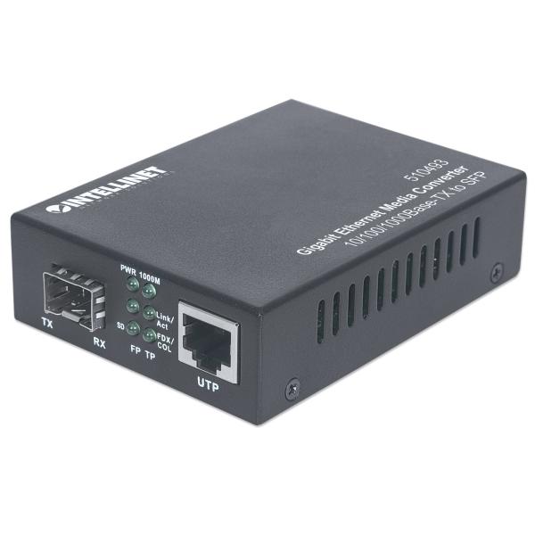 Intellinet Convertitore RJ45 10/100/1000 Gigabit Ethernet slot SFP