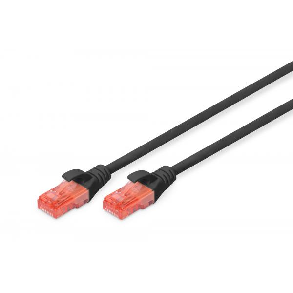 Cavo Rete Utp Cat.6 2mt Nero Non Schermato