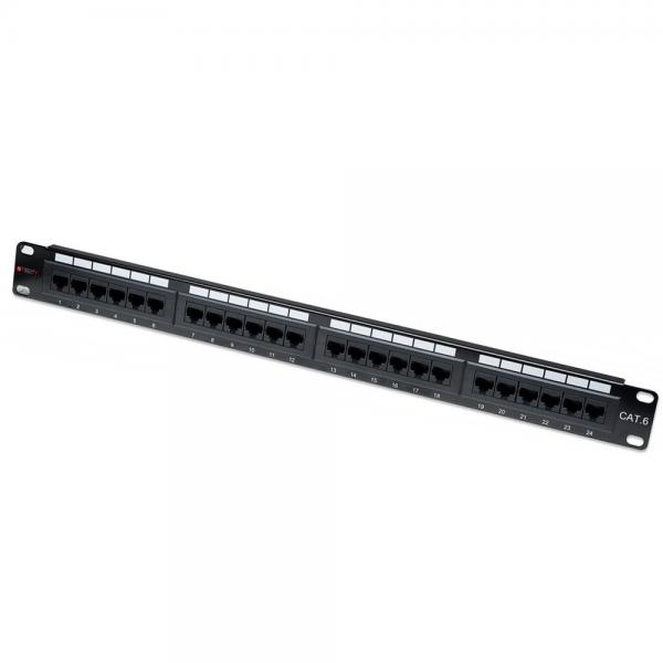 Techly Professional Pannello Patch UTP 24 Posti RJ45 Cat.6 Techly