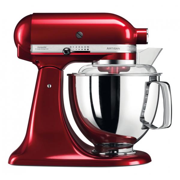 KITCHENAID 5KSM175PSECA IMPASTATRICE PLANETARIA, 300 W, capacità ciotola 4,7 l, Rosso Mela Metallizzato