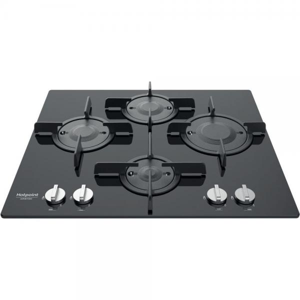 Hotpoint Ftghg 641 D/HA Piano Cottura a Gas 4 Fuochi 60 cm (Nero)