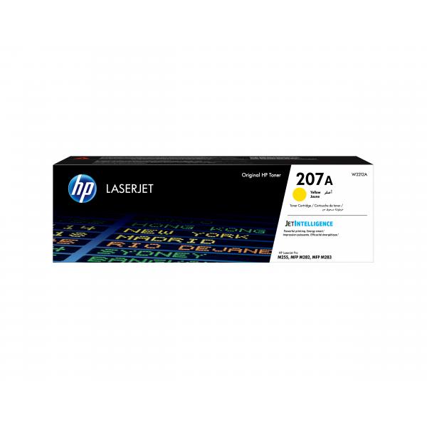 HP TONER 207A, GIALLO. 1250 PAG, PER Pro M255dw, M282nw, M283fdn, M283fdw - immagine prodotto