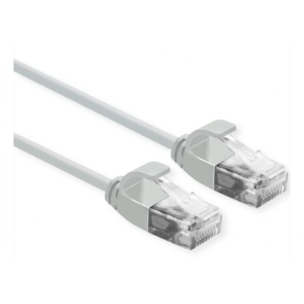 Cavo Rete Utp Cat.6a 1mt Slim Lsoh Grigio No Schermato Per Data Center