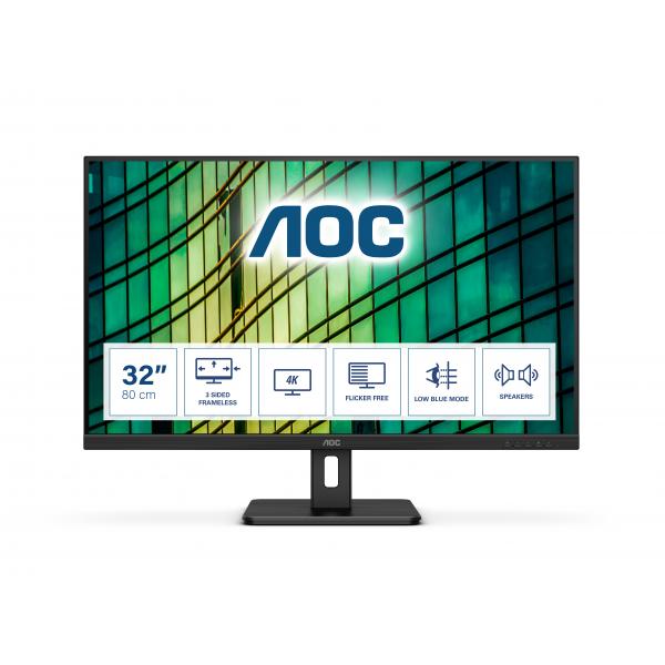 AOC MONITOR 31,5 LED MVA 16:9 4K UHD 4MS 350 CDM, DP/HDMI, MULTIMEDIALE - immagine prodotto
