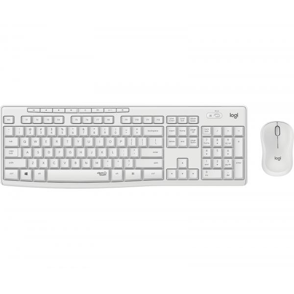 Logitech Mk295 Tastiera E Mouse Wireless Bianco