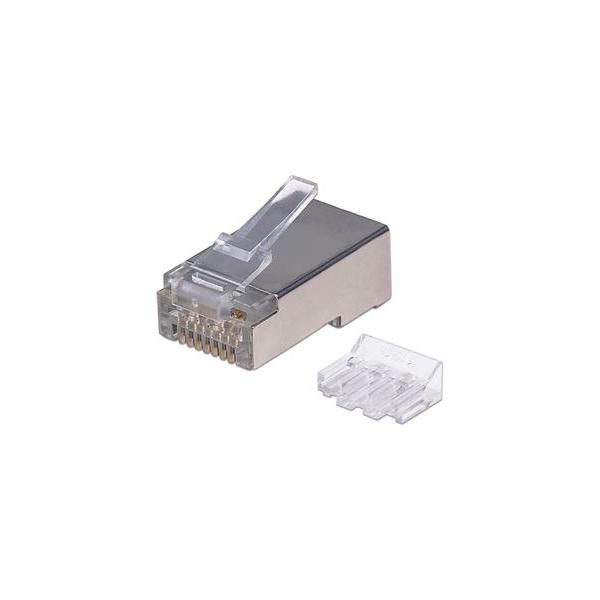 Intellinet Confezione 50 Plug RJ45 STP per Cavo Rigido Flessibile Cat.6A STP