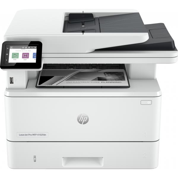 Hp STAMPANTE MULTIFUNZIONE LASERJET PRO MFP 4102FDN (2Z623F) LASER LAN ADF 0195161936203