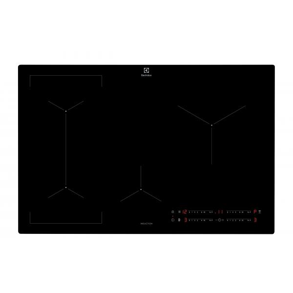 Electrolux EIL83443 Piano Cottura a Induzione 4 Fuochi 78 cm (Nero)