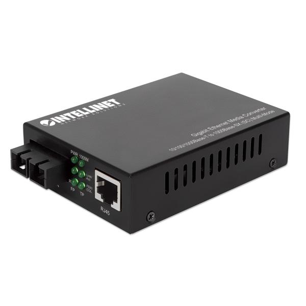 Intellinet Gigabit Ethernet Media Converter Fibra SC Multimodale