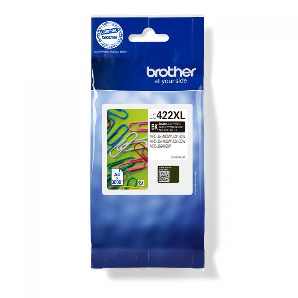 Ink Brother Lc422xlbk Nero 3.000pg Mfcj5340/5740dw Mfcj6540/6940dw