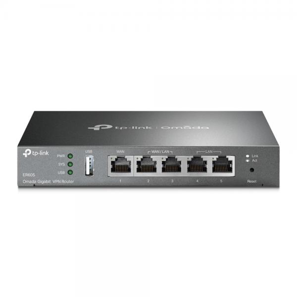 ROUTER VPN MULTI-WAN 5P GIGABIT 1P WAN 1P LAN 3P WAN/LAN - miniatura prodotto